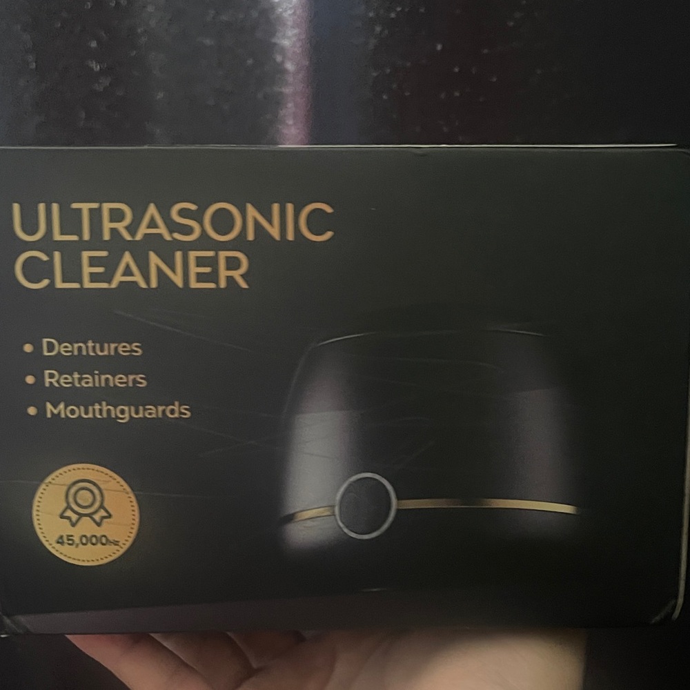 Black and Gold Ultrasonic Cleaner